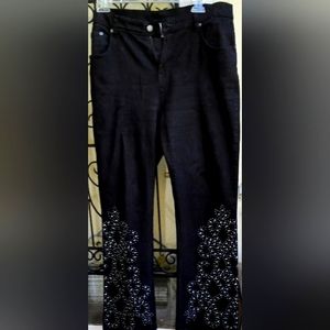 DG2 studded embellished black jeans... Stunning dressed up or down!